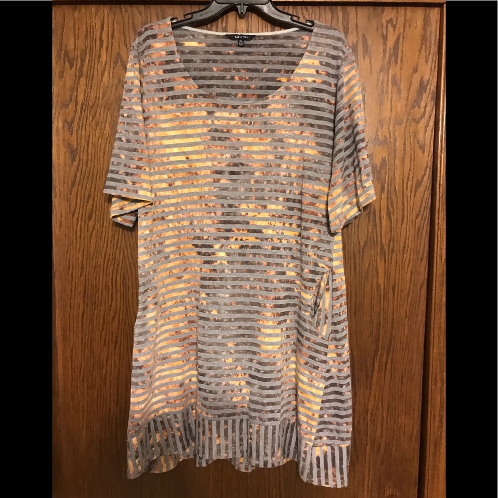 Grey and gold tunic